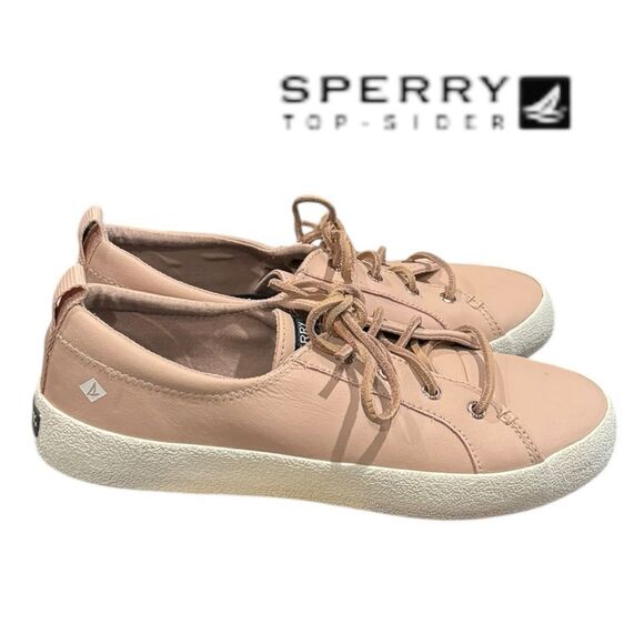 Sperry Top Sider Crest Vibe Sneakers Women’s Pink Leather STS82372 Sneakers 8.5 - Picture 2 of 6